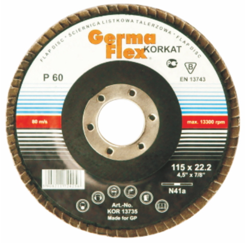 KOTÚČ lamelový 125/40 KORUND